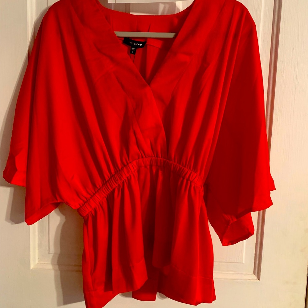 Red blouse